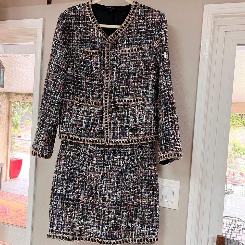 Deulah Tweed Jacket and Skirt Set